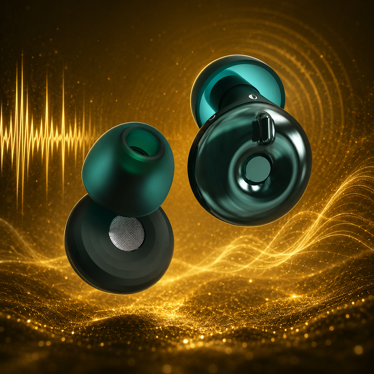 Tappi per le orecchie aimDreams SoundShield™ per ridurre il rumore, visibili in primo piano con imbottitura morbida e sigillata