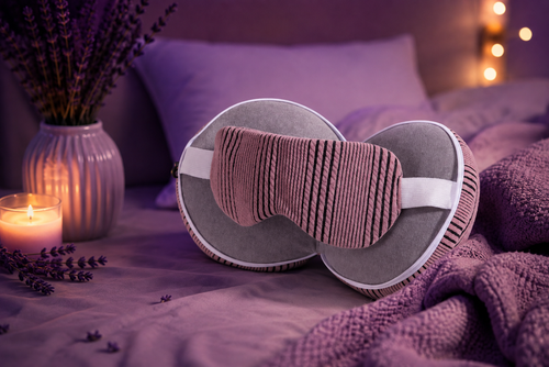 Cuscino DreamHug™ 2-in-1 per il sonno di aimDreams, morbido e rilassante, con design versatile per un riposo confortevole